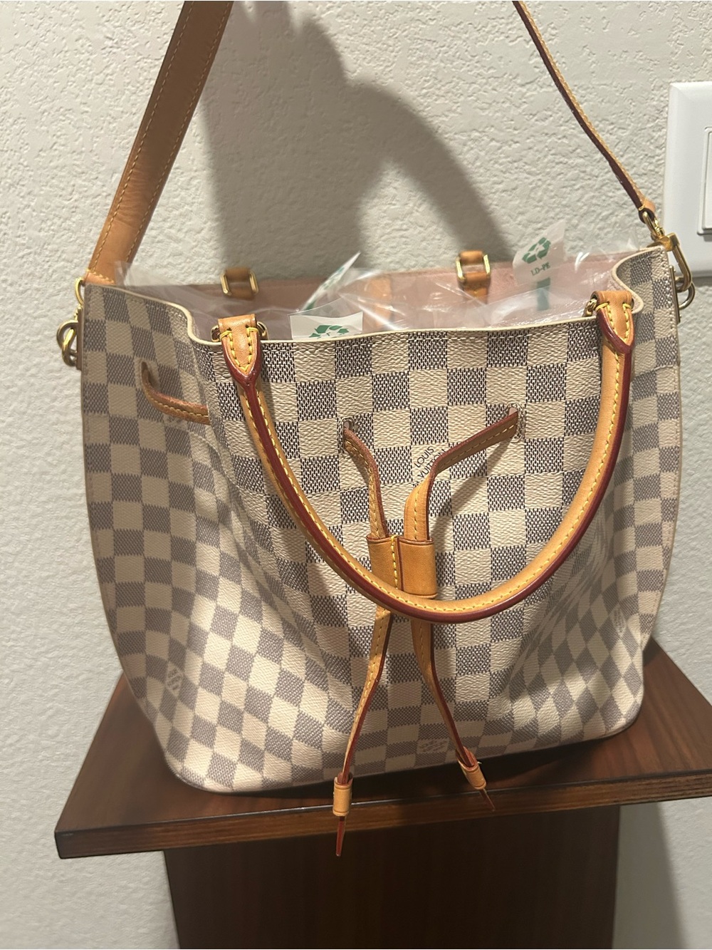 Louis Vuitton Damier Azur Girolata with Vachetta Trim includes Dust bag and COA - Picture 1 of 13